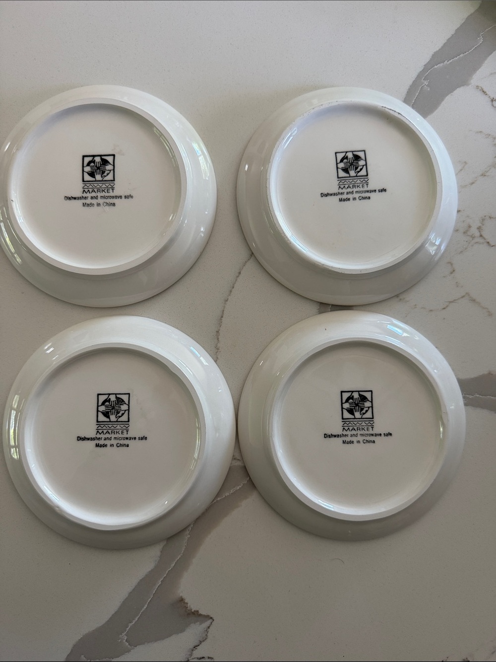 MWW Market vintage 4.5 inch Irish Celtic Ceramic mini plates- Set of 4 - Picture 2 of 2